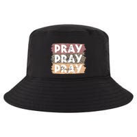 Pray On It Pray Over It Pray Through It Leopard Christian Cool Comfort Performance Bucket Hat