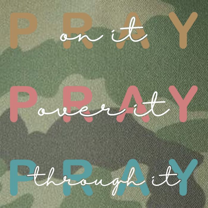 Pray On It Pray Over It Pray Through It Legacy Tie Dye Trucker Hat