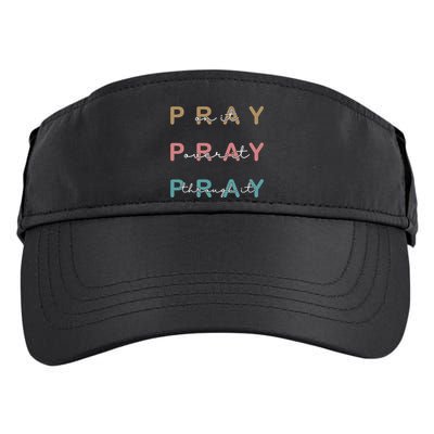 Pray On It Pray Over It Pray Through It Adult Drive Performance Visor
