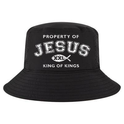 Property Of Jesus King Of Kings Xxl Cool Comfort Performance Bucket Hat