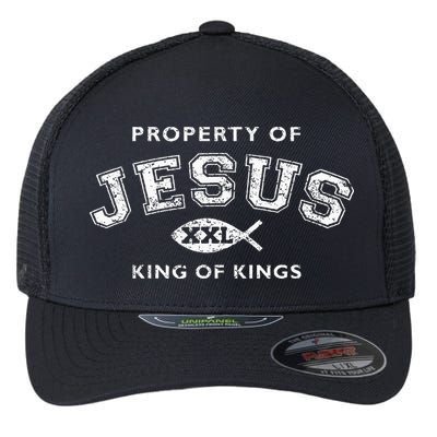 Property Of Jesus King Of Kings Xxl Flexfit Unipanel Trucker Cap