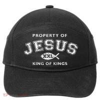 Property Of Jesus King Of Kings Xxl 7-Panel Snapback Hat