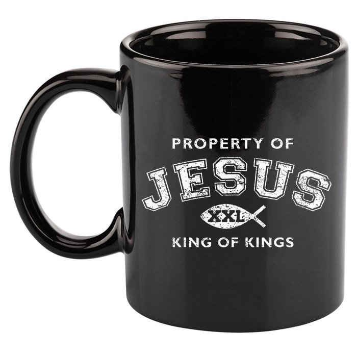 Property Of Jesus King Of Kings Xxl 11oz C Handle Ceramic Mug
