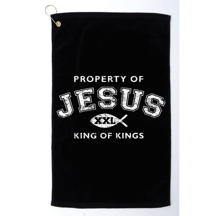 Property Of Jesus King Of Kings Xxl Golf Towel