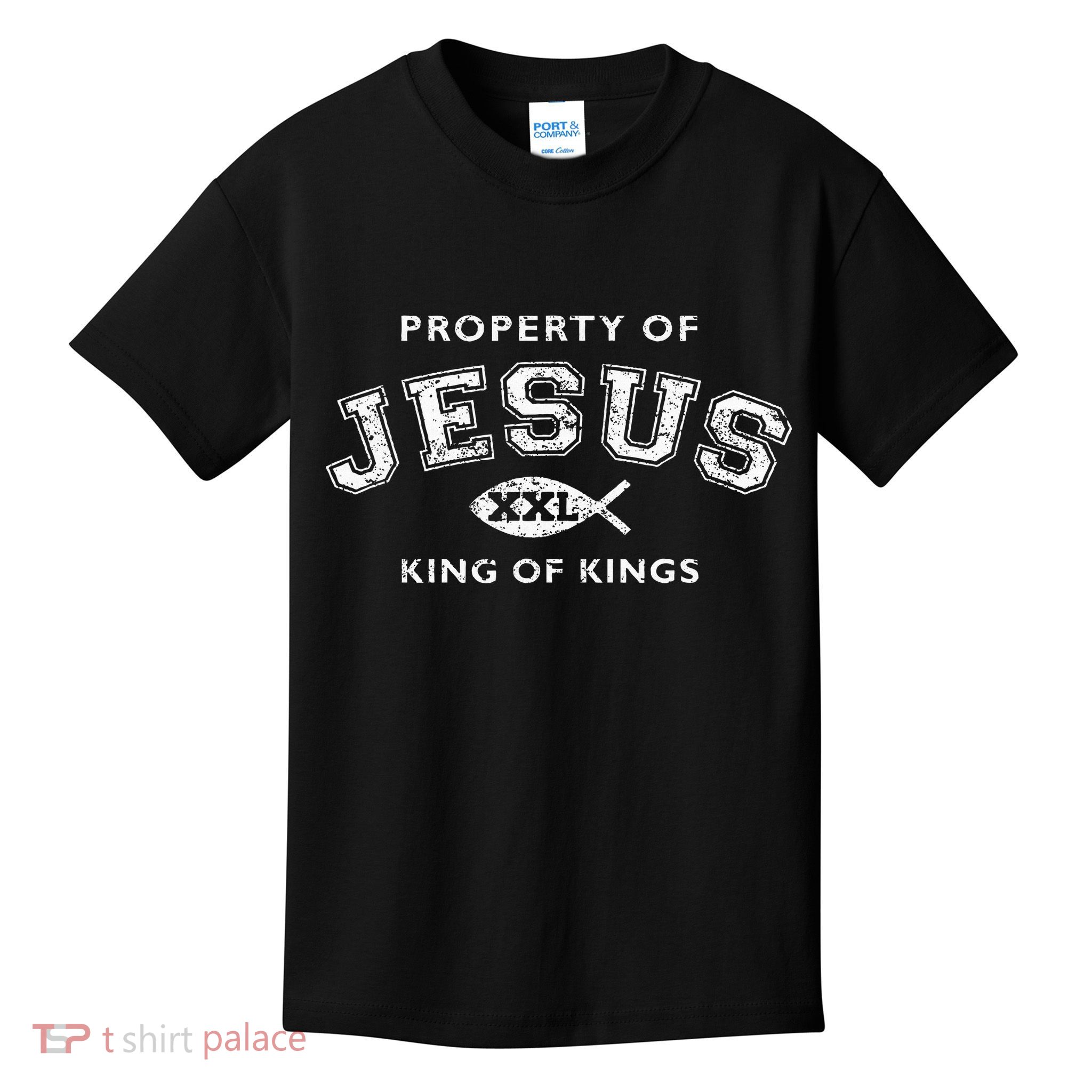 Property Of Jesus King Of Kings Xxl Kids T-Shirt