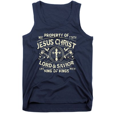 Property Of Jesus Christ Lord And Savior King Of Tank Top