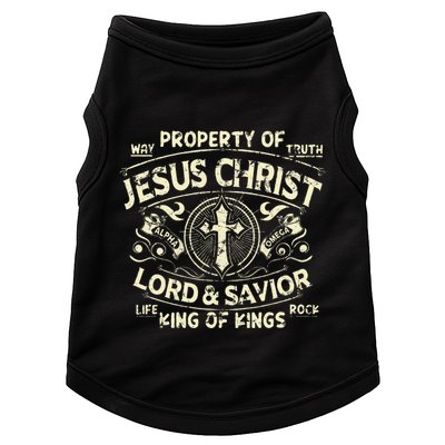 Property Of Jesus Christ Lord And Savior King Of Doggie Tank
