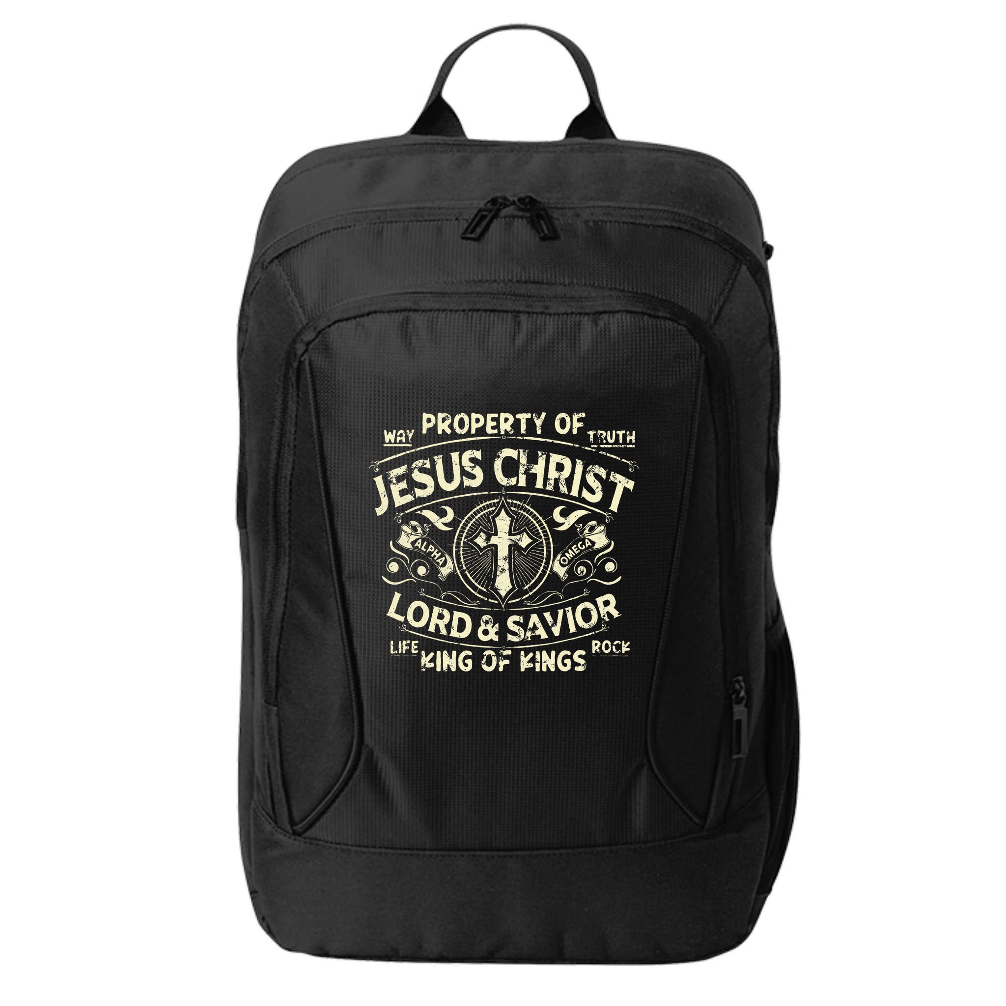 Property Of Jesus Christ Lord And Savior King Of City Backpack