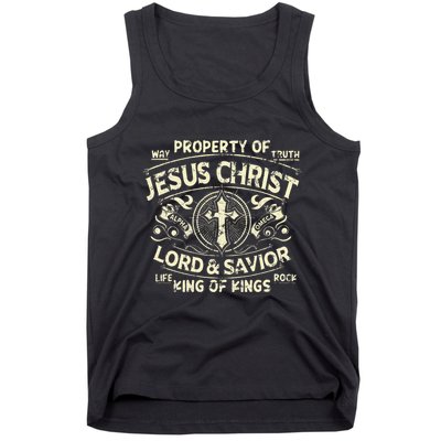 Property Of Jesus Christ Lord And Savior King Of Tank Top