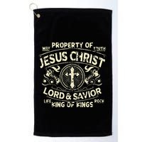 Property Of Jesus Christ Lord And Savior King Of Golf Towel