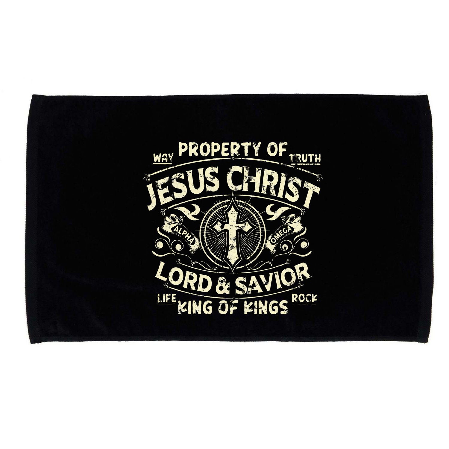 Property Of Jesus Christ Lord And Savior King Of Microfiber Hand Towel
