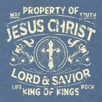 Property Of Jesus Christ Lord And Savior King Of Garment-Dyed Sweatshirt