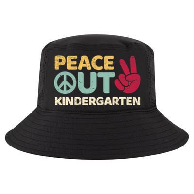 Peace Out Kindergarten Graduation Last Day Of School Cool Comfort Performance Bucket Hat