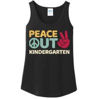 Peace Out Kindergarten Graduation Last Day Of School Ladies Essential Tank