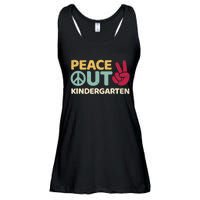 Peace Out Kindergarten Graduation Last Day Of School Ladies Essential Flowy Tank