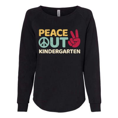 Peace Out Kindergarten Graduation Last Day Of School Womens California Wash Sweatshirt