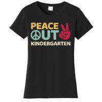 Peace Out Kindergarten Graduation Last Day Of School Women's T-Shirt