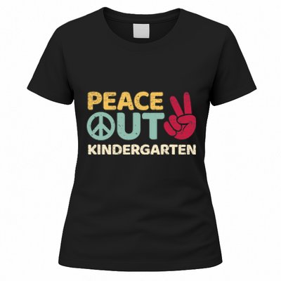 Peace Out Kindergarten Graduation Last Day Of School Women's T-Shirt