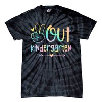 Peace Out Kindergarten Tie Dye Last Day Of Schoo Tie-Dye T-Shirt