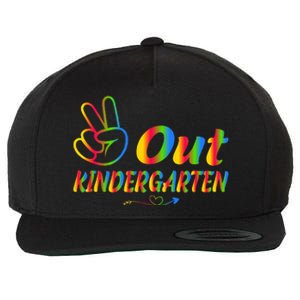 Peace Out Kindergarten Last Day Of Kindergarten Teacher Wool Snapback Cap