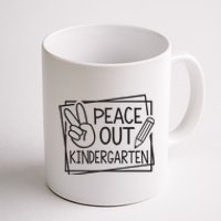 Peace Out Kindergarten Last Day Of School Summer Break Coffee Mug