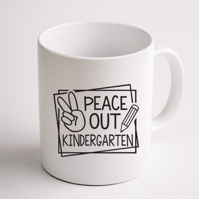 Peace Out Kindergarten Last Day Of School Summer Break Coffee Mug