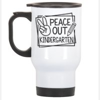 Peace Out Kindergarten Last Day Of School Summer Break Stainless Steel Travel Mug