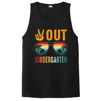 Peace Out Kindergarten Retro Graduation Last Day Of School PosiCharge Competitor Tank