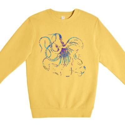 Psychedelic Octopus Kraken Premium Crewneck Sweatshirt