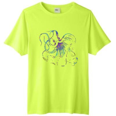 Psychedelic Octopus Kraken Tall Fusion ChromaSoft Performance T-Shirt