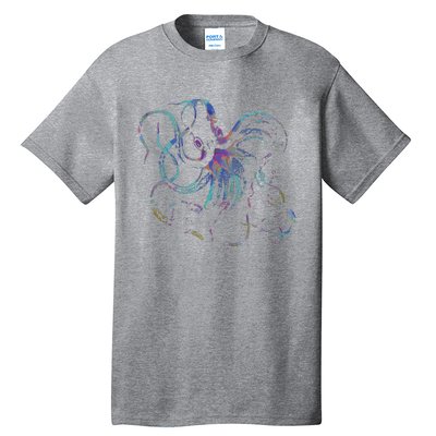 Psychedelic Octopus Kraken Tall T-Shirt