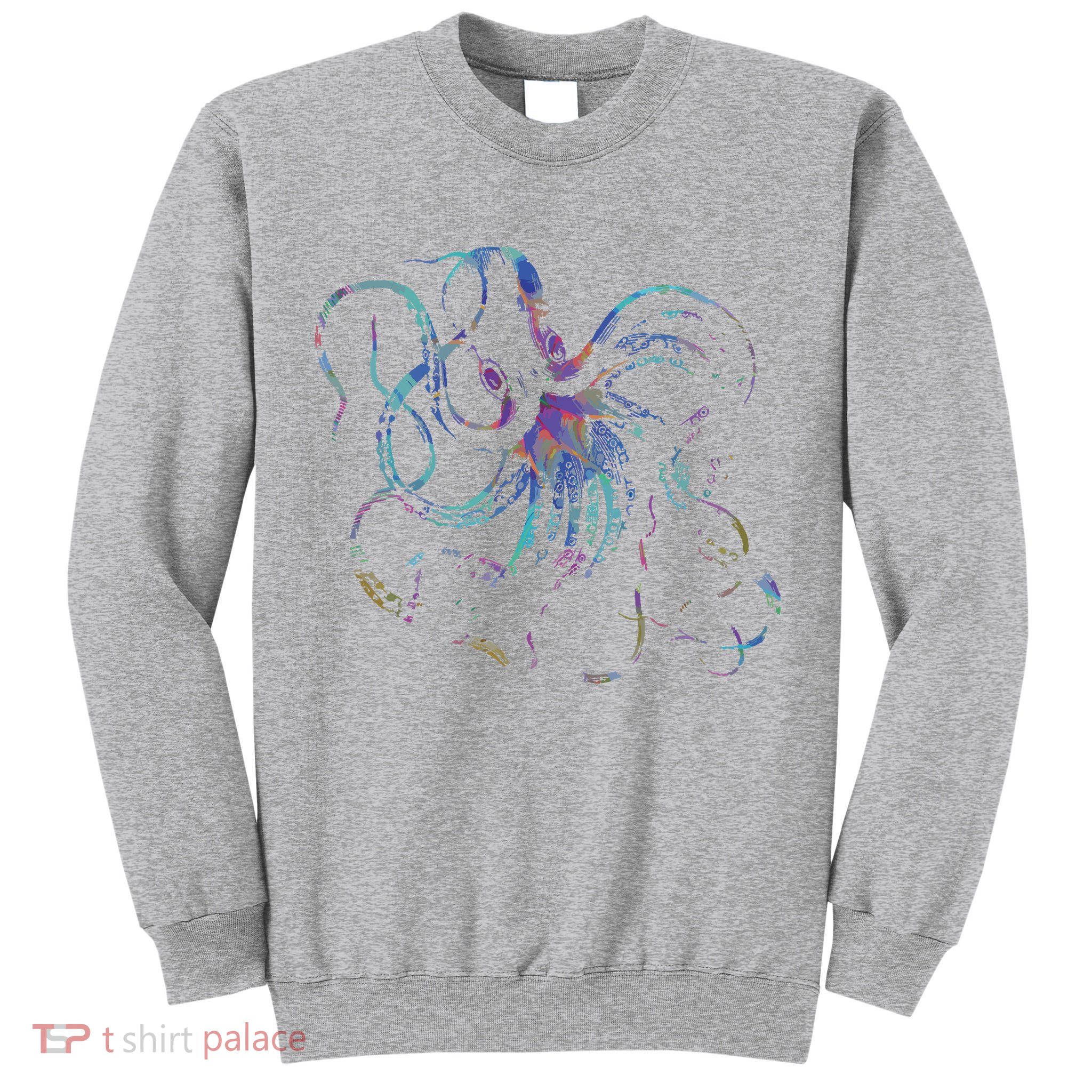 Psychedelic Octopus Kraken Tall Sweatshirt