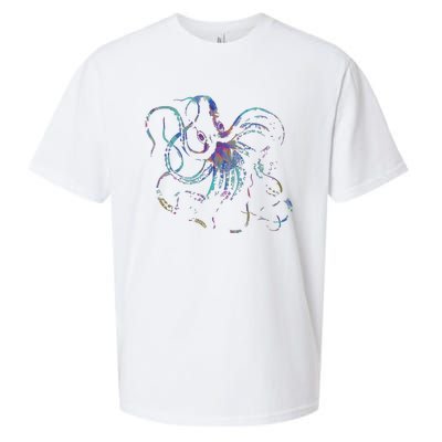 Psychedelic Octopus Kraken Sueded Cloud Jersey T-Shirt