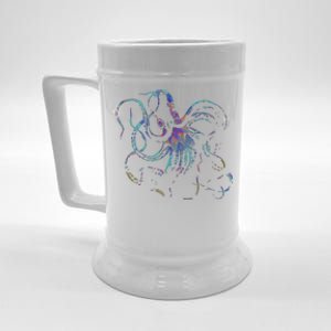 Psychedelic Octopus Kraken Beer Stein