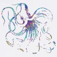 Psychedelic Octopus Kraken Adult Drive Performance Visor