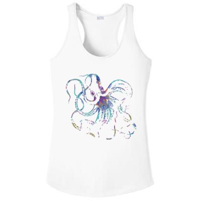 Psychedelic Octopus Kraken Ladies PosiCharge Competitor Racerback Tank