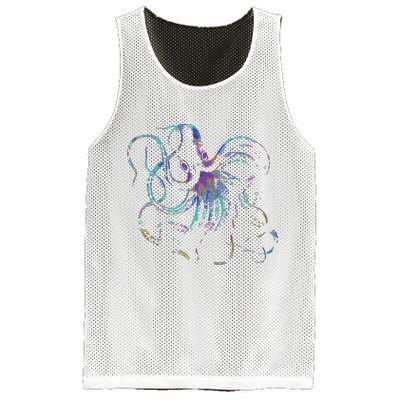 Psychedelic Octopus Kraken Mesh Reversible Basketball Jersey Tank