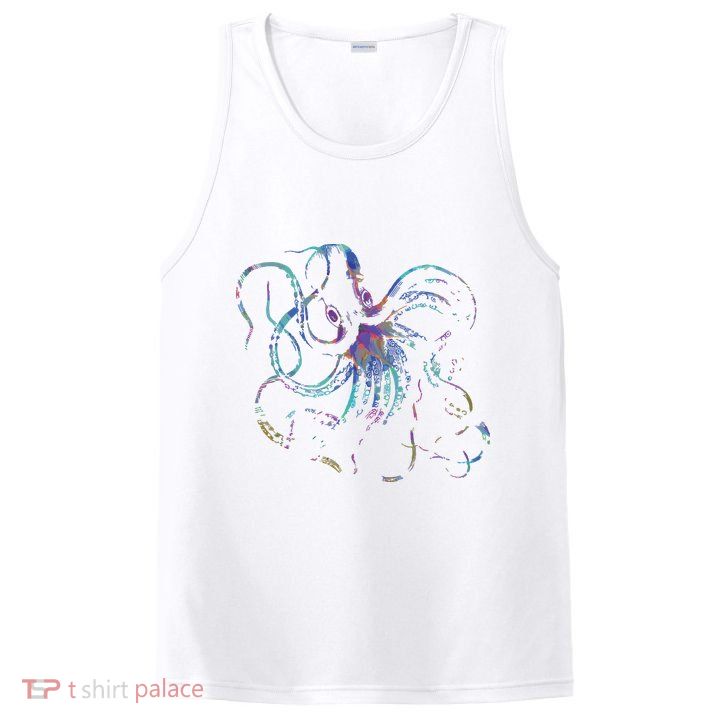 Psychedelic Octopus Kraken PosiCharge Competitor Tank