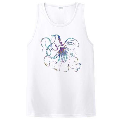 Psychedelic Octopus Kraken PosiCharge Competitor Tank