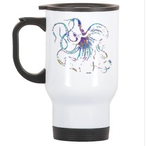 Psychedelic Octopus Kraken Stainless Steel Travel Mug