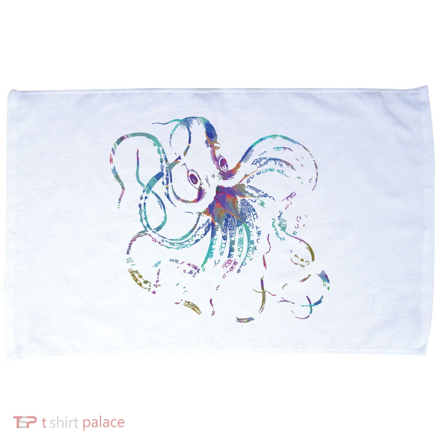 Psychedelic Octopus Kraken Microfiber Hand Towel
