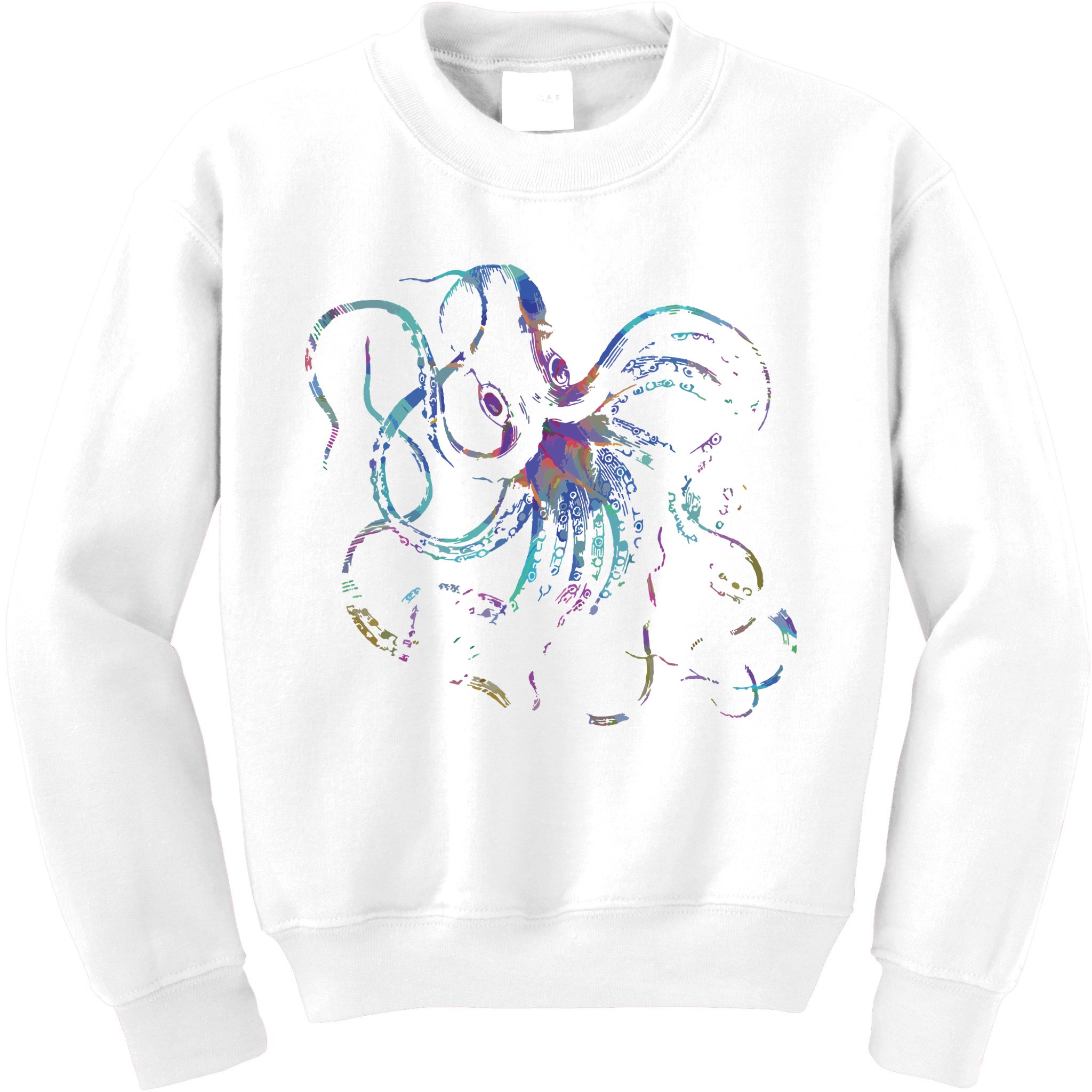 Psychedelic Octopus Kraken Kids Sweatshirt