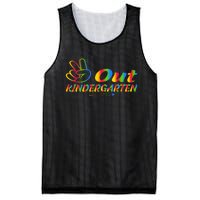 Peace Out Kindergarten Last Day Of Kindergarten Teacher Mesh Reversible Basketball Jersey Tank