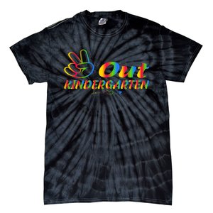 Peace Out Kindergarten Last Day Of Kindergarten Teacher Tie-Dye T-Shirt