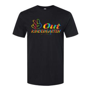 Peace Out Kindergarten Last Day Of Kindergarten Teacher Softstyle CVC T-Shirt