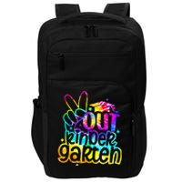 Peace Out Kindergarten Graduation Last Day Of School Tie Dye Impact Tech Backpack