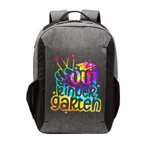 Peace Out Kindergarten Graduation Last Day Of School Tie Dye Vector Backpack