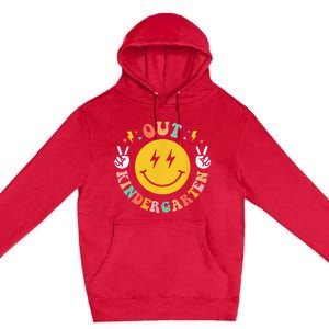 Peace Out Kindergarten Tie Dye Last Day of School Premium Pullover Hoodie