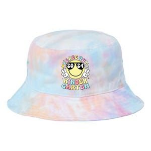 Peace Out Kindergarten Retro Smile Last Day Of School 2024 Tie Dye Newport Bucket Hat