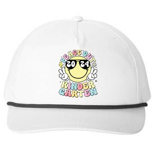 Peace Out Kindergarten Retro Smile Last Day Of School 2024 Snapback Five-Panel Rope Hat